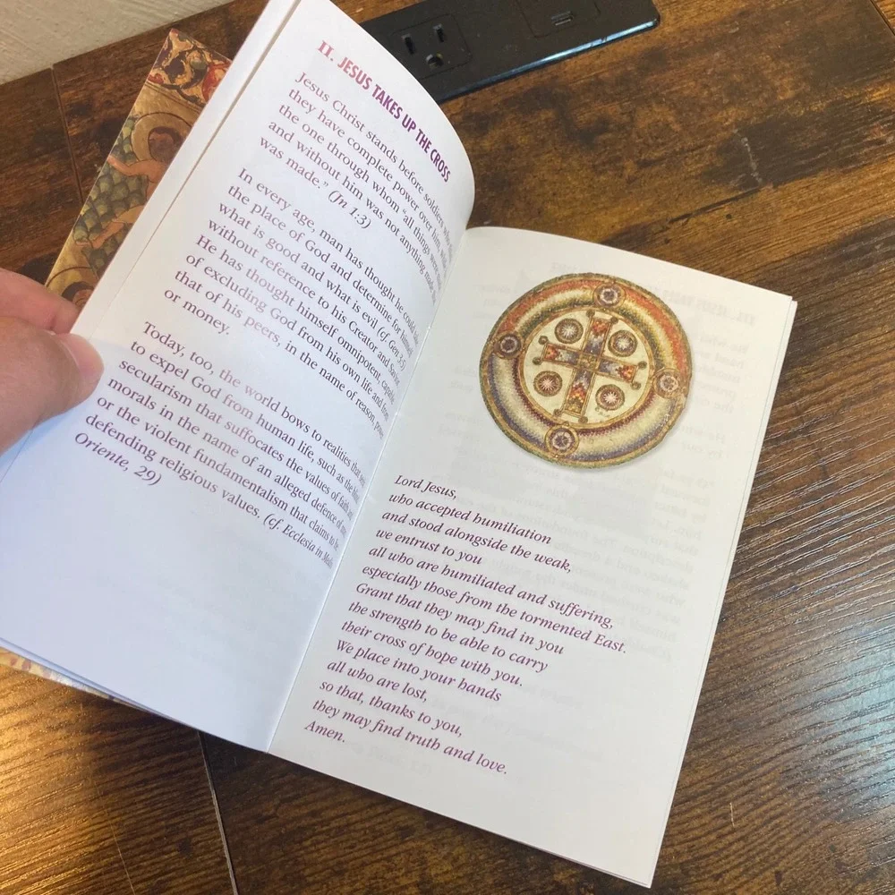 Way of the Cross CNEWA Lenten Devotional Pope Francis Meditations Booklet Art